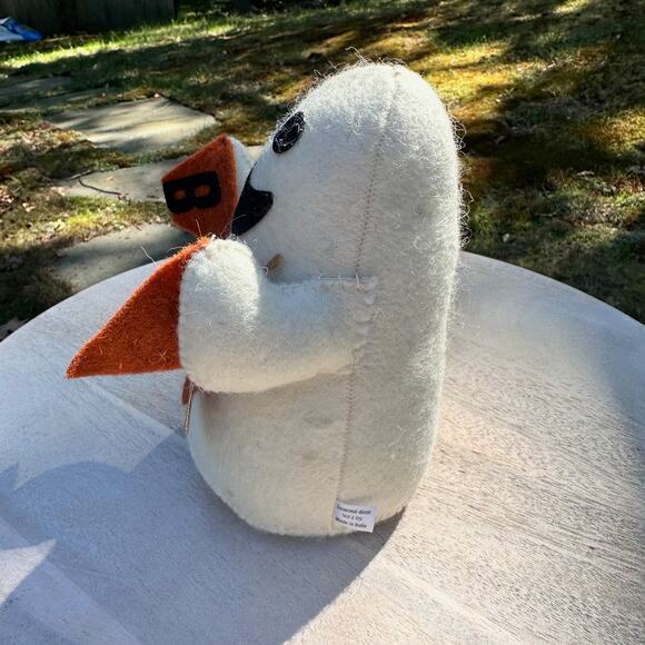 Halloween Smiling Ghost With Boo Banner Weighted Bottom Decoration Doorstop New - Picture 5 of 13